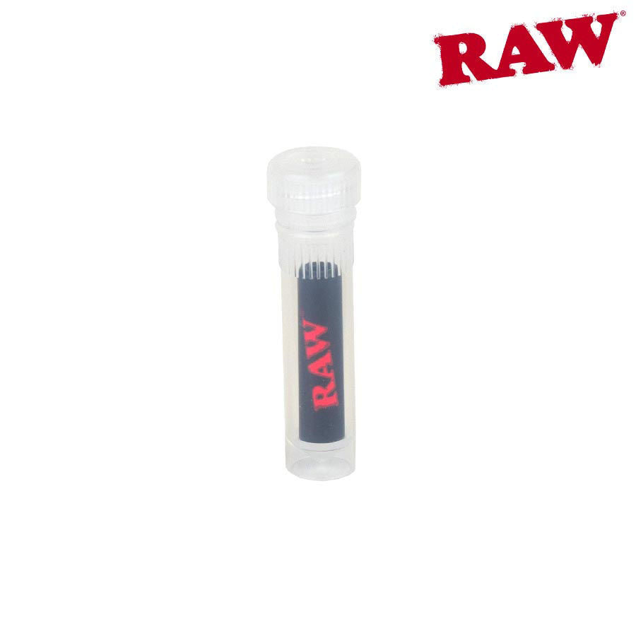 RAW Black Glass Tips | 50 Tip Jar
