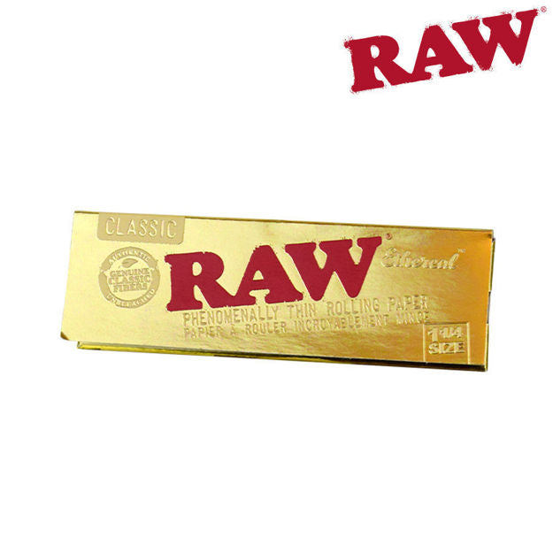RAW Ethereal Rolling Papers | Size: 1 1/4 | 24 Pack Box