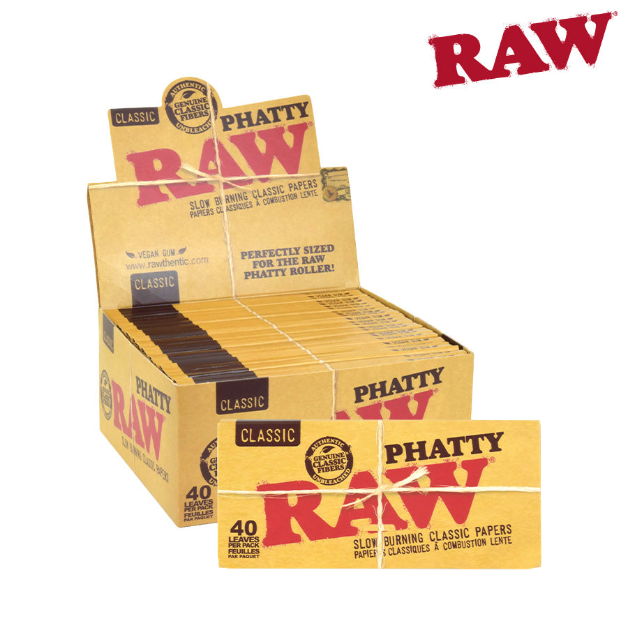 RAW Classic Papers | Size: Phatty | 24 Pack Box