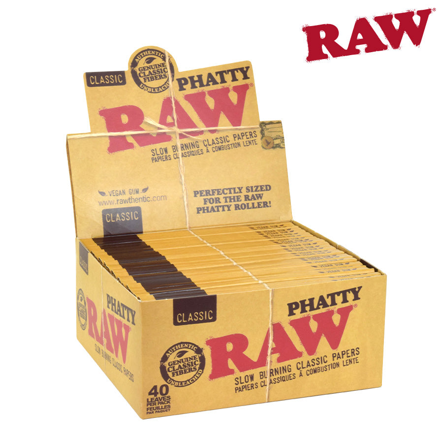RAW Classic Papers | Size: Phatty | 24 Pack Box