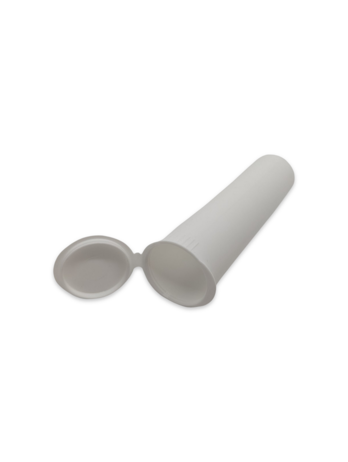 Wide Pop Top Opaque Plastic Pre-roll Tubes | 116mm x 30mm | White | Child Resistant | 500pc Carton