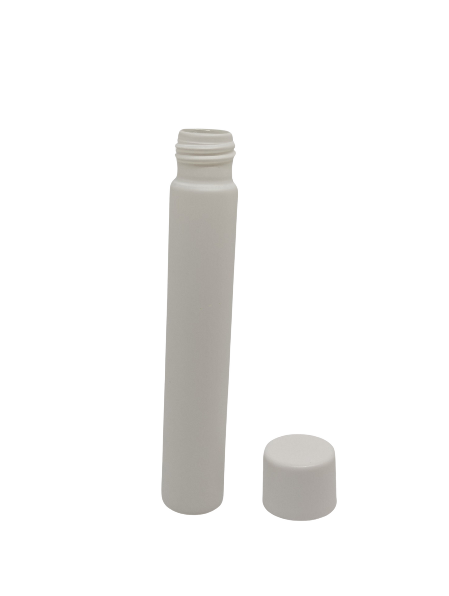 Glass Pre-Roll Tube w/ CR Screw Cap | 115mm | Child Resistant | Matte White | 100pc Carton