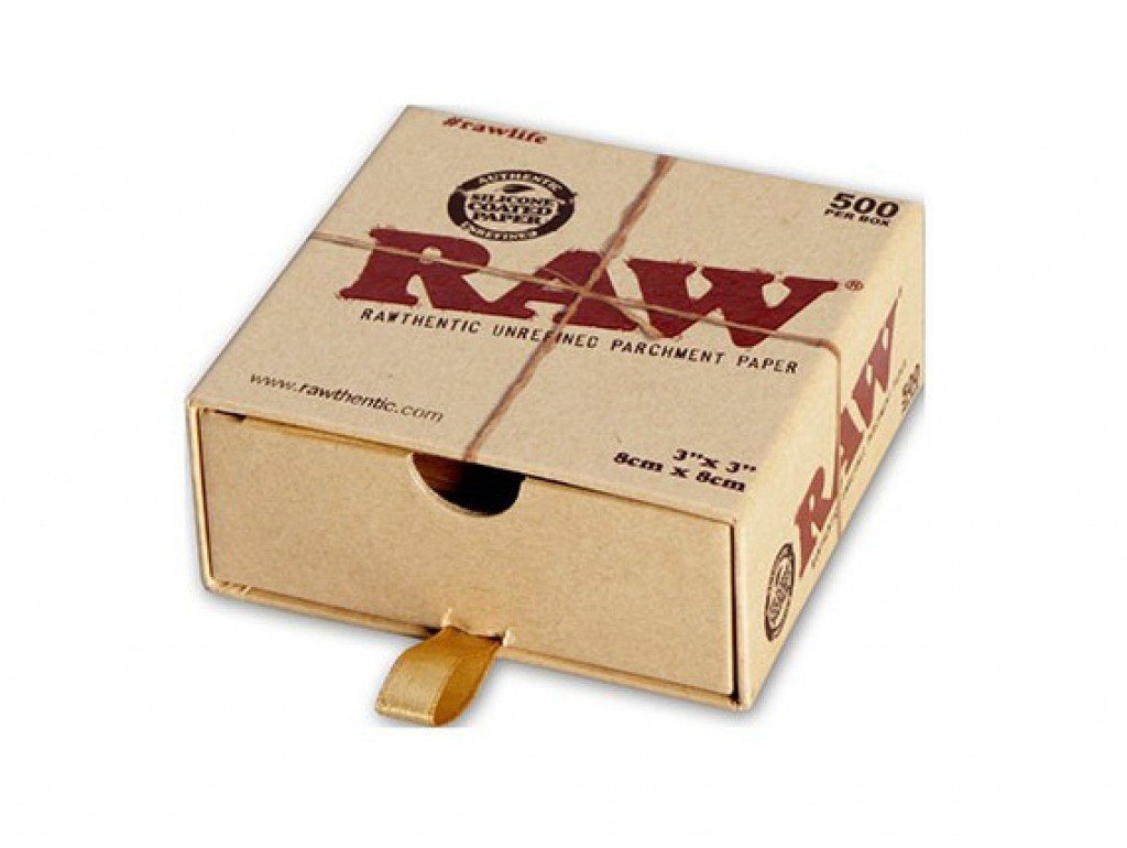 RAW Parchment Squares 3’’ X 3’’ | 500 Sheet Box