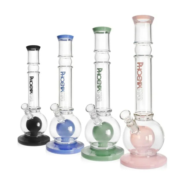 14" Glass Bong w/ Coloured Ball Perc & Ice Catcher | PhoenixStar Glass | Multiple Colours