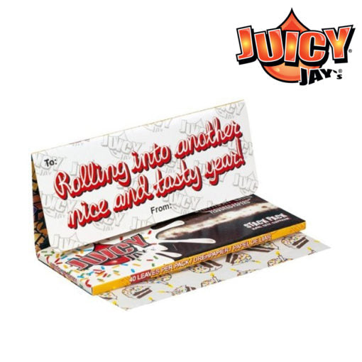Juicy Jay's Birthday Cake Rolling Papers w/ Tips | Size: King Size | 24 Pack Box
