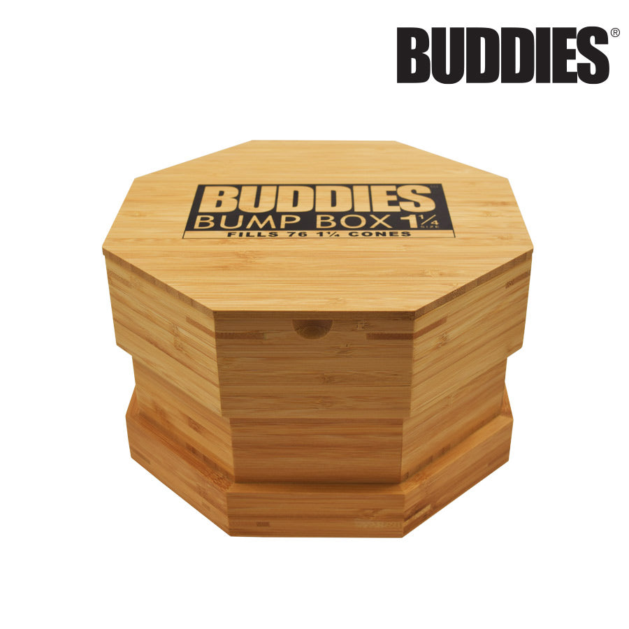 Buddies Bump Box Filler for 1 1/4 Size Pre Rolled Cones | Fills 76 Cones Simultaneously