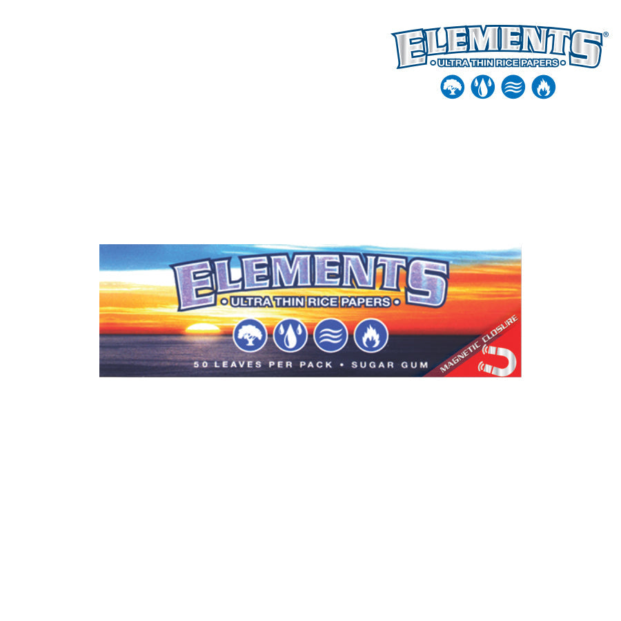 Elements Rolling Papers | 1 1/4 Size | 25 Pack Box