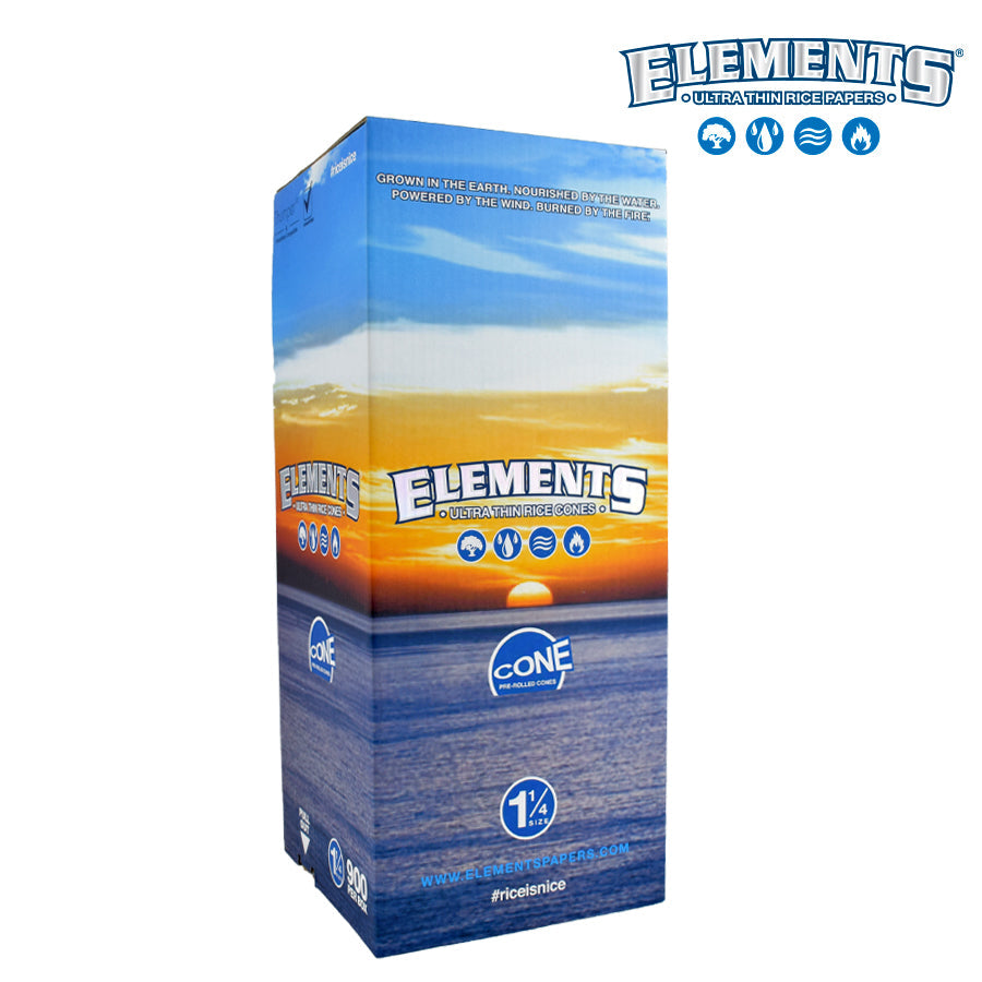 Elements Ultimate Thin Pre-Rolled Cones | Size: 1 1/4 | 900 Cone Box