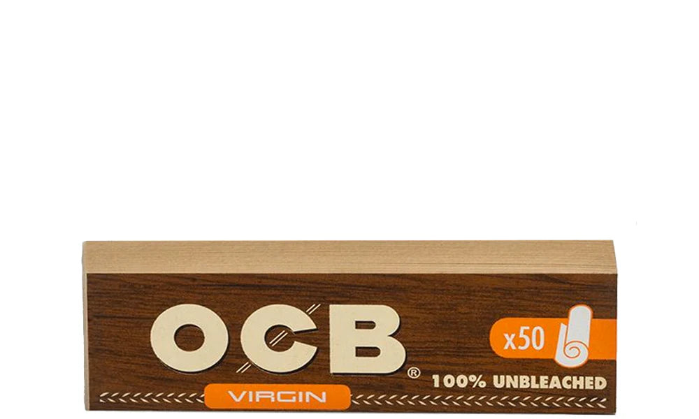 OCB Virgin Unbleached Filter Tips | Perforated Tips | 25 Pack Box