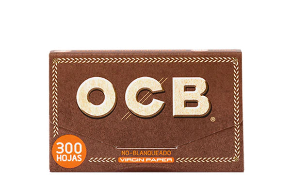 OCB Virgin Unbleached Rolling Papers | Size: 1 1/4 | 300's | 40 Pack Case