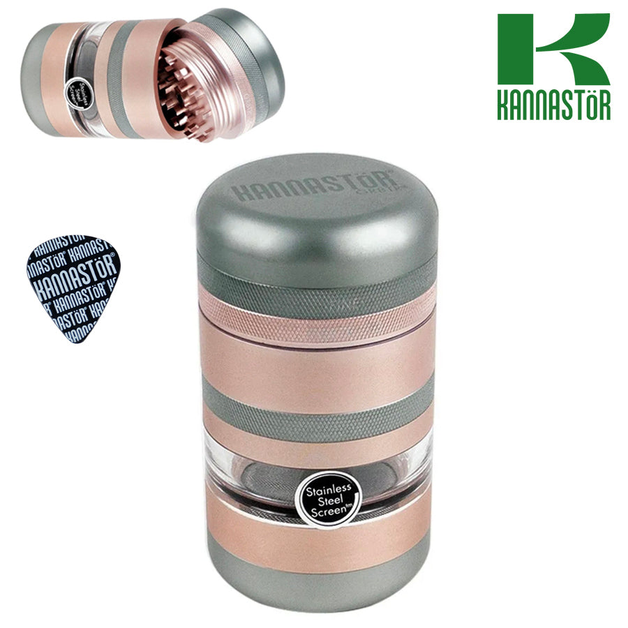 KANNASTÖR GR8TR V2 Series Jay Body Grinder | 8 Piece | 2.125″ | Rose Gold