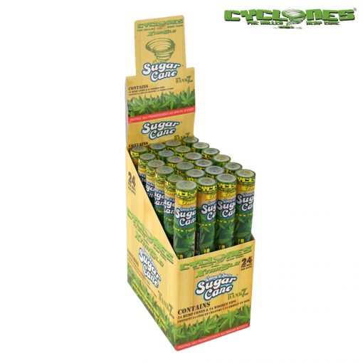 Cyclones Pre-Rolled Hemp Cones | Sugar Cane | 24 Cone Box