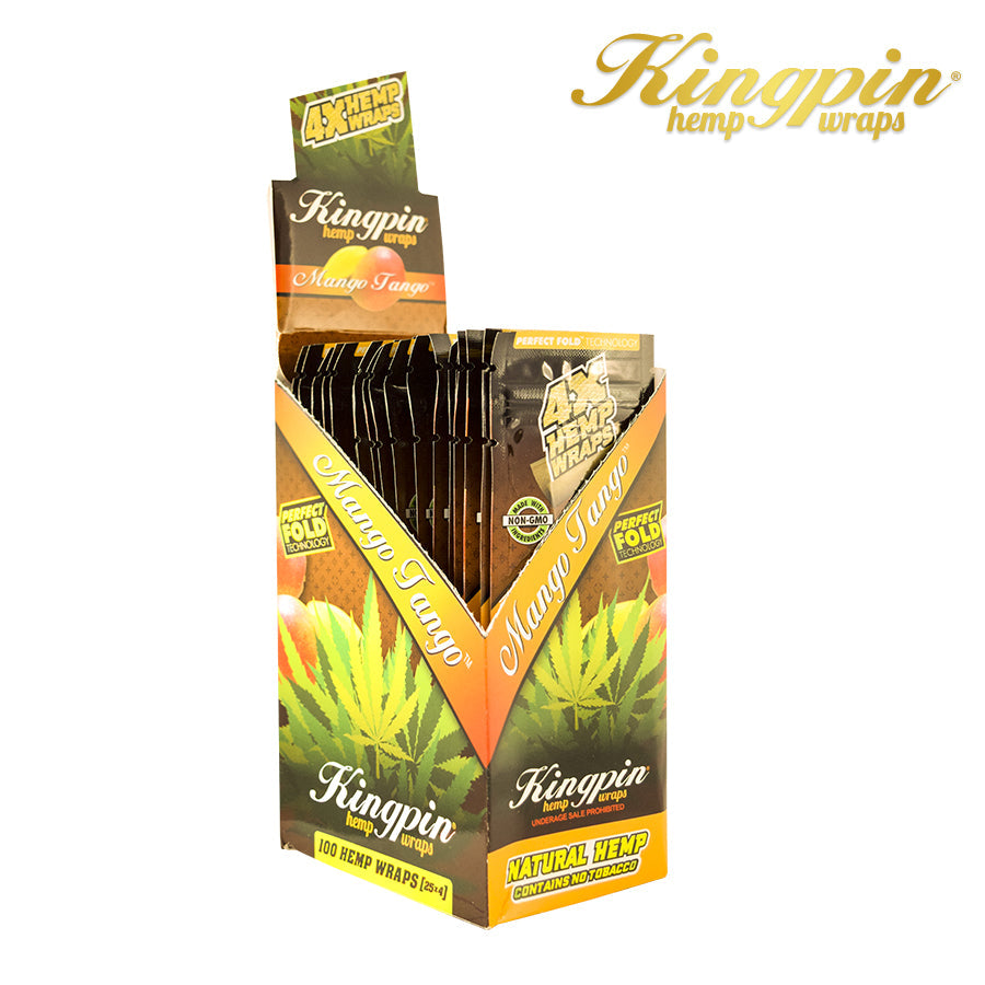 Kingpin Hemp Wraps | Mango Tango | 25 Pack Box