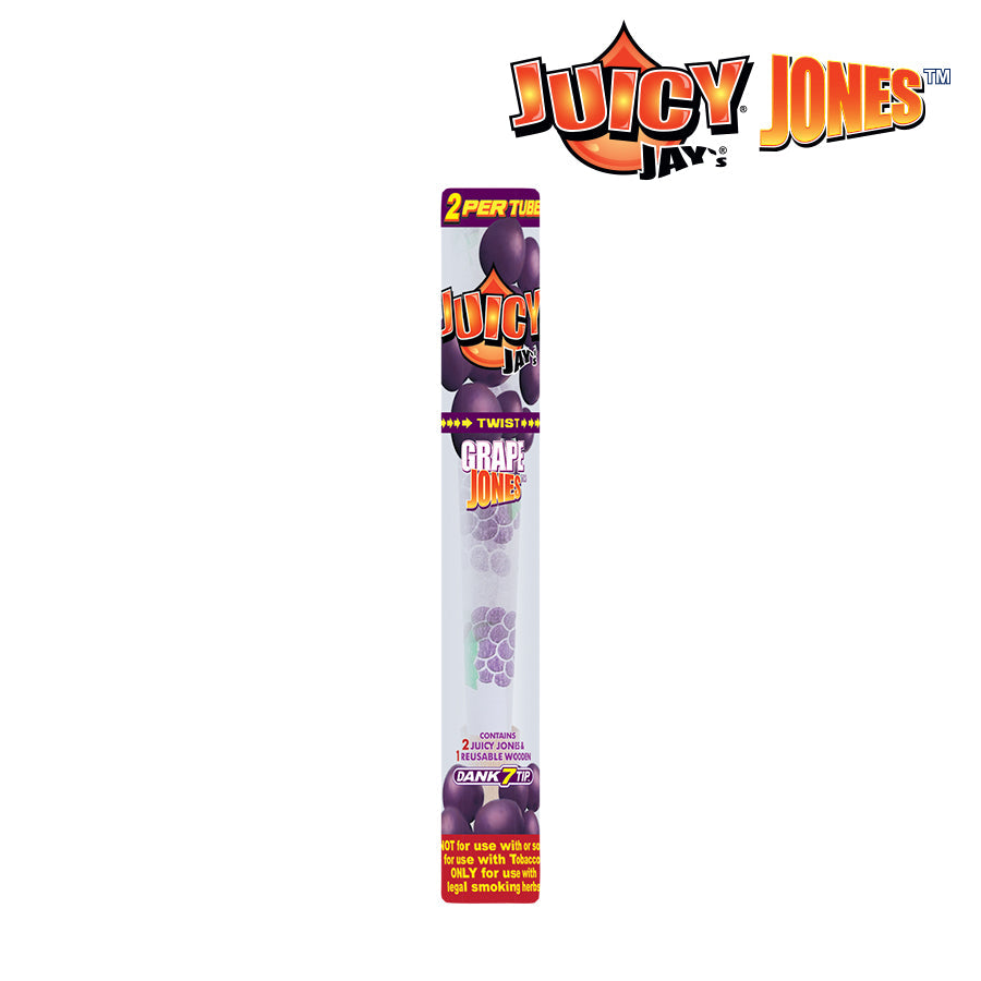 Juicy Jay's Pre-Rolled Cones | Grape Jones | 48 Cone Box