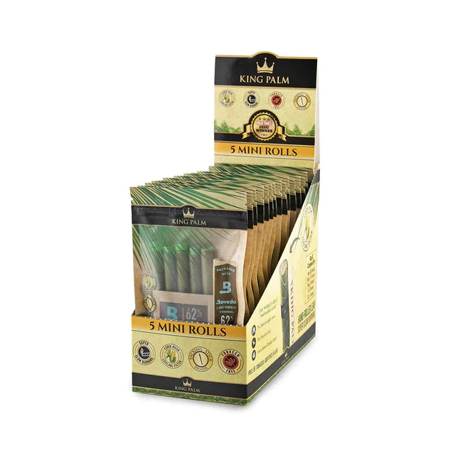 King Palm Wraps | Mini Pre-Rolled Cones | 15 Pack Box