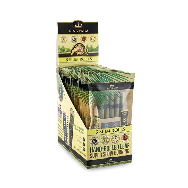 King Palm Wraps | Slim Pre-Rolled Cones | 15 Pack Box
