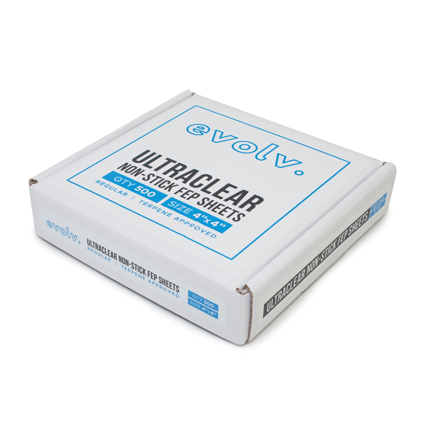 EVOLV | FEP Ultra Clear Non-Stick Sheets | 4"x4" | 500 Count