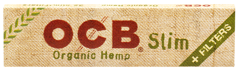 OCB Organic Hemp Rolling Papers | Size: King Size Slim + Filters | 32 Pack Box