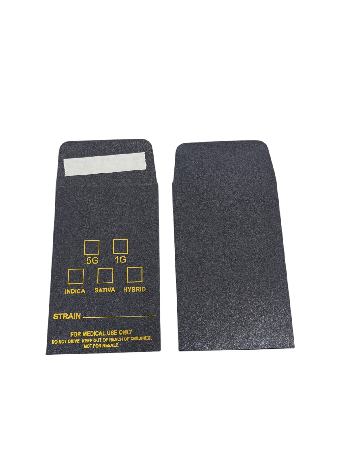 Black Slim Shatter Packaging Envelope | w/ Product Info Fields | 100pc Pack