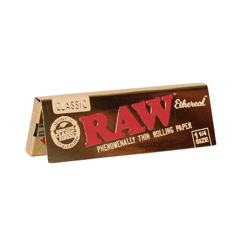RAW Ethereal Rolling Papers | Size: 1 1/4 | 24 Pack Box