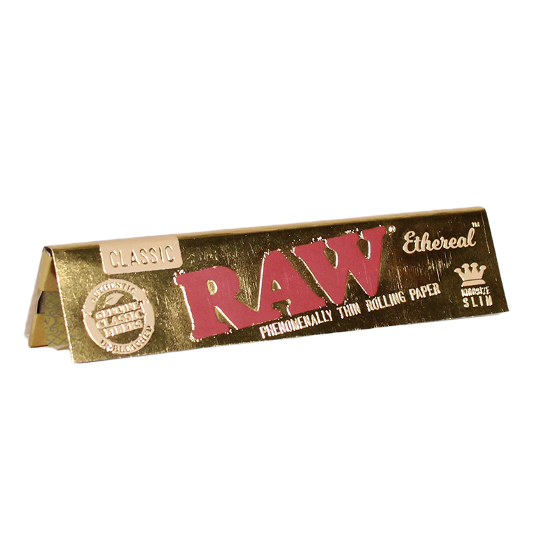 RAW Ethereal Rolling Papers | Size: King Size Slim | 50 Pack Box