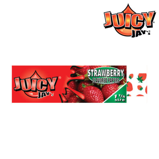 Juicy Jay's Strawberry Rolling Papers | Size: 1 1/4 | 24 Pack Box