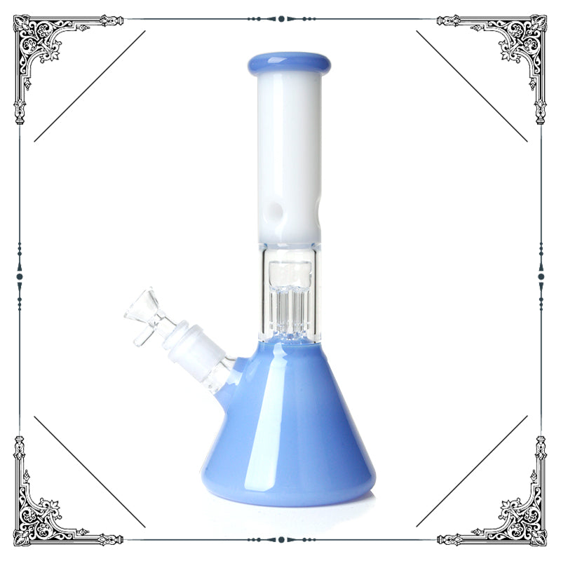 11" Beaker Base Glass Water Pipe Bong w/ 6 Arm Tree Perc | PhoenixStar Glass | Multiple Colours