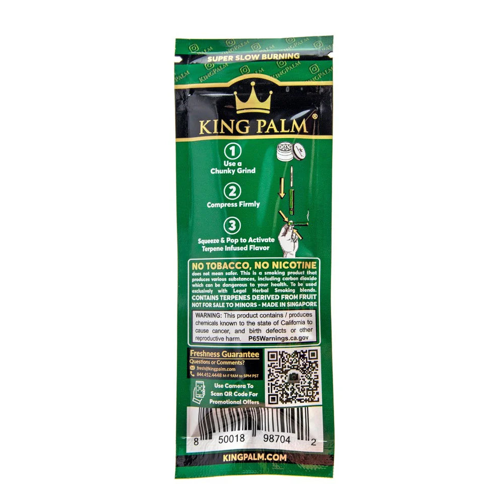 King Palm Wraps | Mini Pre-Rolled Cones | Watermelon | 20 Pack Box