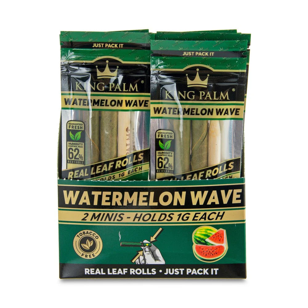 King Palm Wraps | Mini Pre-Rolled Cones | Watermelon | 20 Pack Box