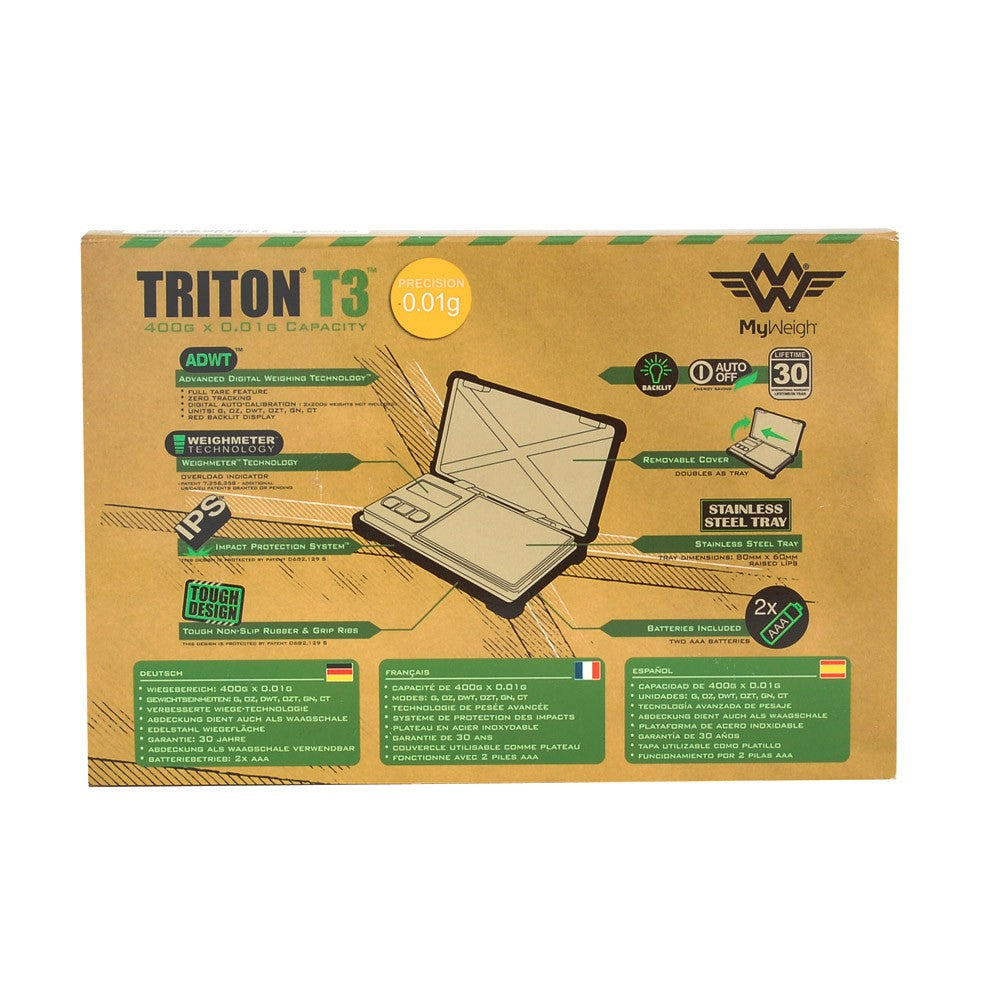 My Weigh Triton T3 Digital Scale 400G x 0.01G