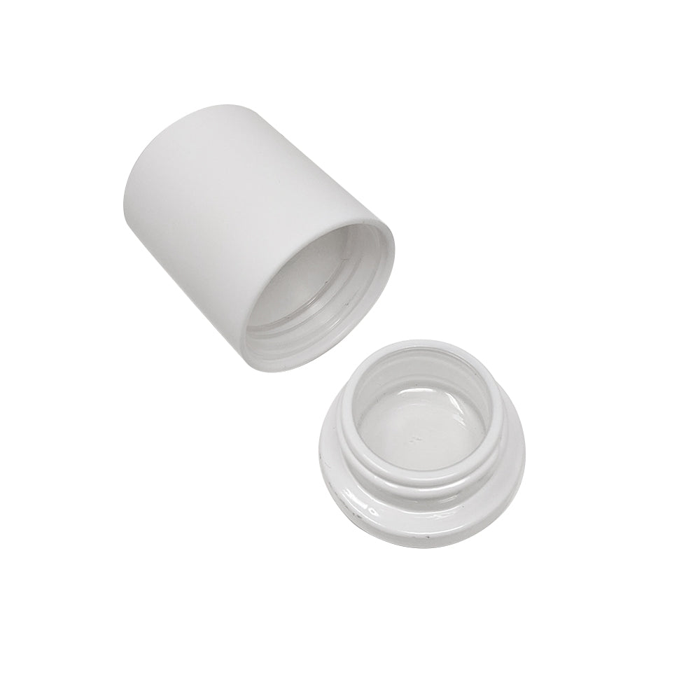 THE ROGUE | 9ml Round Glass Tall Shoulderless Screw Top Jars | Child Resistant Lid | Glass Jar, Tall Plastic Lid | 250pc Carton