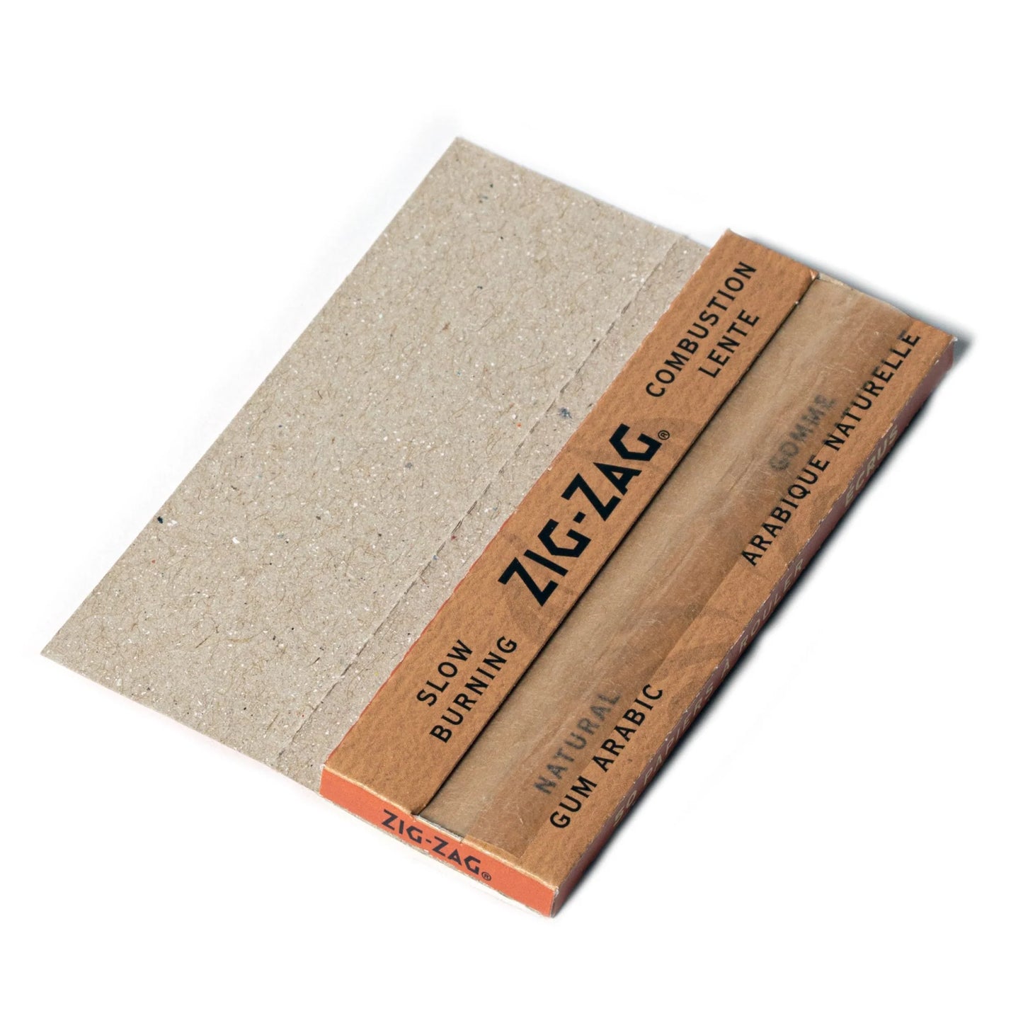 Zig Zag Unbleached Slow Burning Rolling Papers | Size: 1 1/4 | 25 Pack Box
