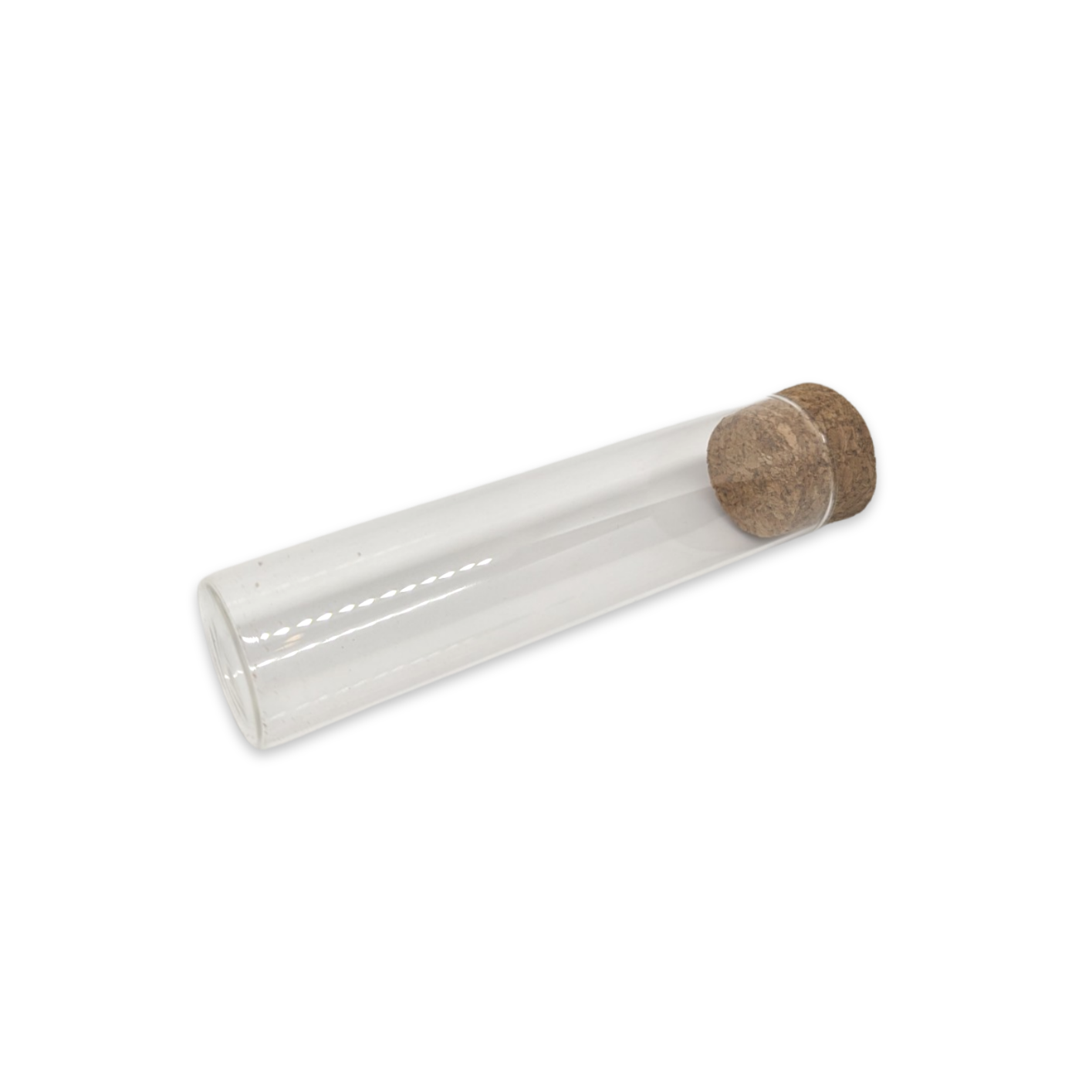 Glass Pre-Roll Tubes w/ Cork Cap | Wide | 115mm x 30mm | 100pc Carton