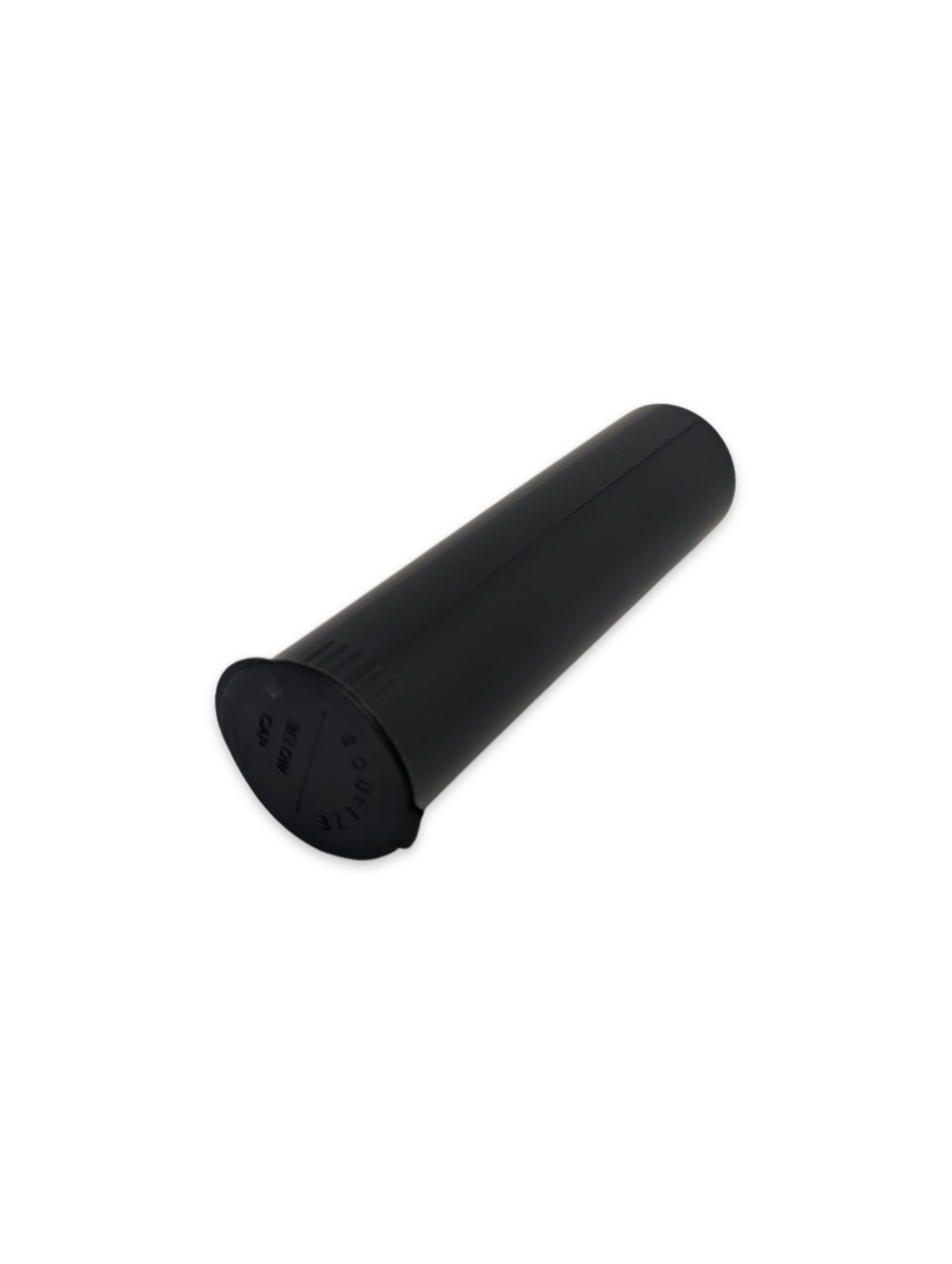 Wide Pop Top Opaque Plastic Pre-roll Tubes | 116mm x 30mm | Black | Child Resistant | 500pc Carton