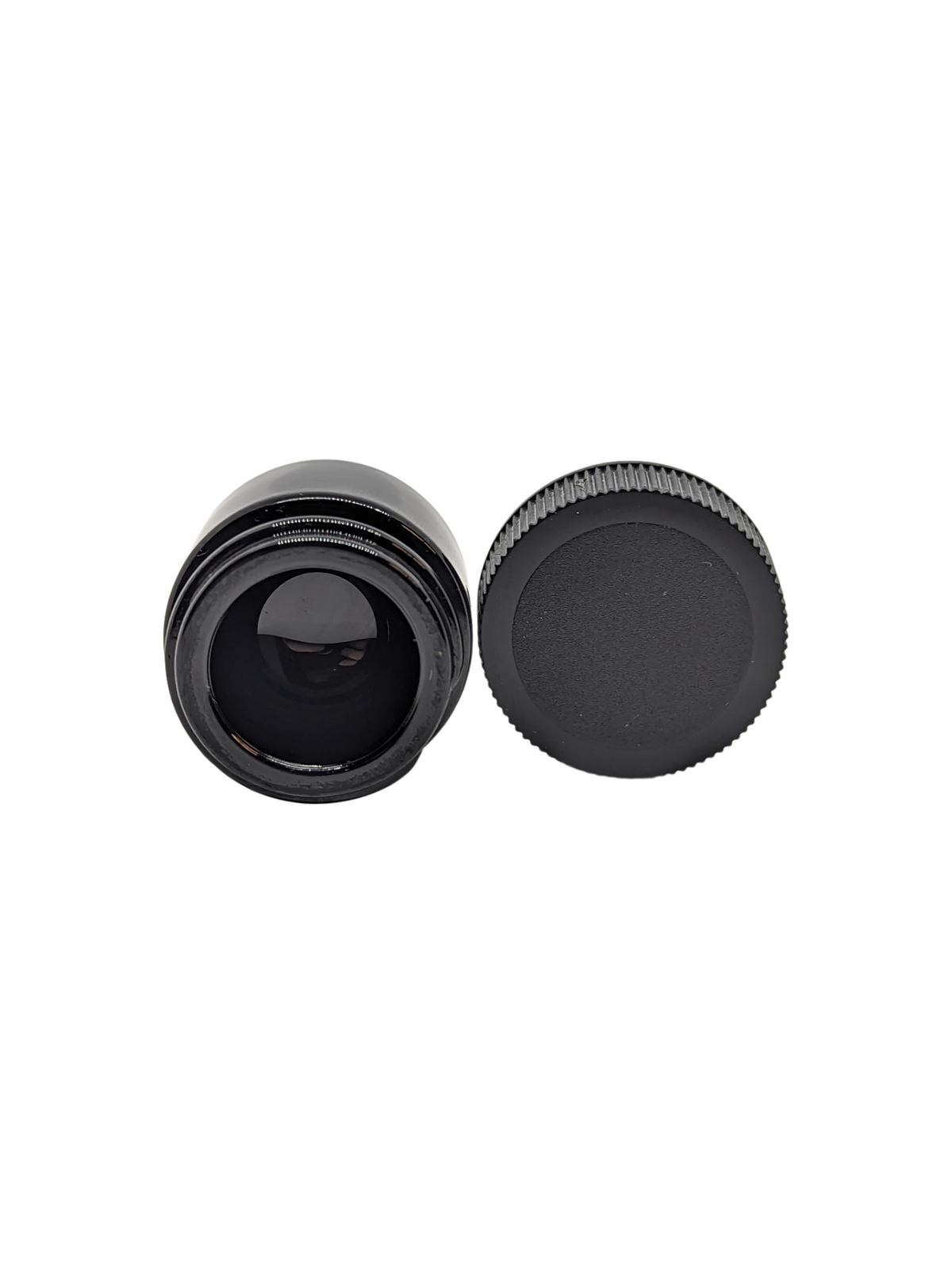 5ml Glass Shoulderless Concentrate Jars | Screw Top | Black Glass Jar, Black Lid | 250pc Carton