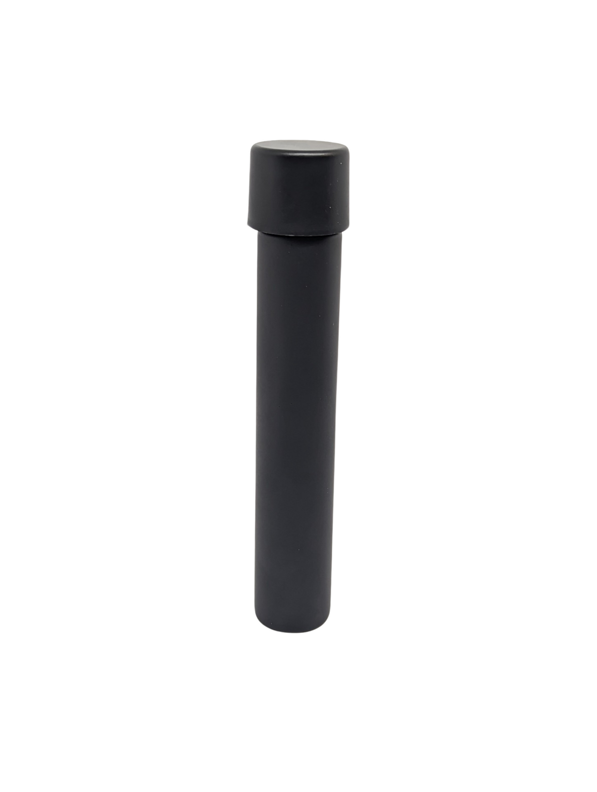 Glass Pre-Roll Tube w/ CR Screw Cap | 115mm | Child Resistant | Matte Black | 100pc Carton