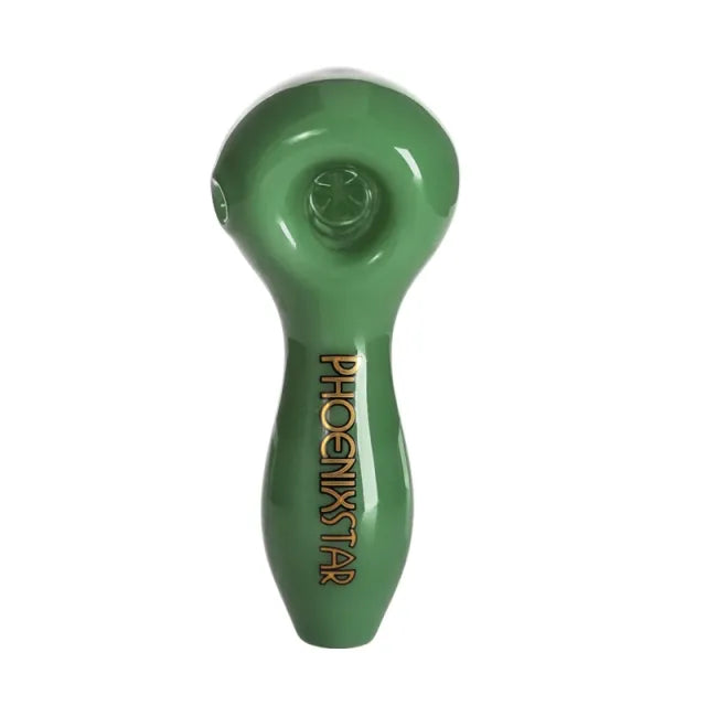 4" Glass Spoon Pipe with 5-Hole Glass Filter | PhoenixStar Glass | Multiple Colours