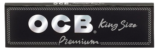 OCB Black Premium Rolling Papers | Size: King Size | 50 Pack Box