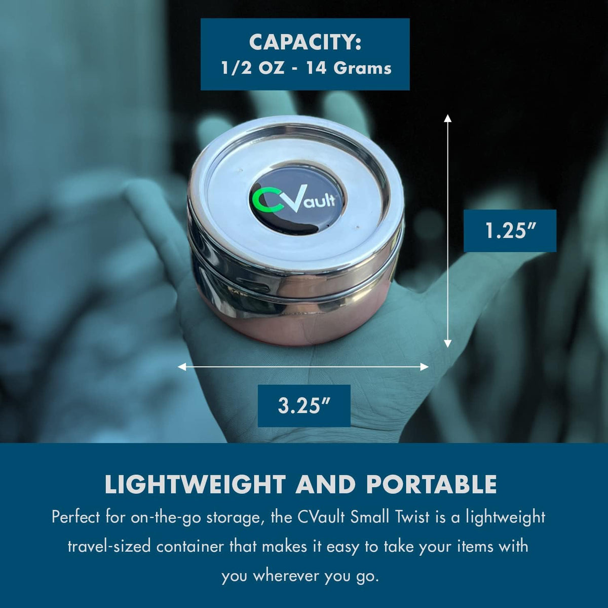 C-VAULT STORAGE CONTAINER | Small Twist | 0.175 Litre
