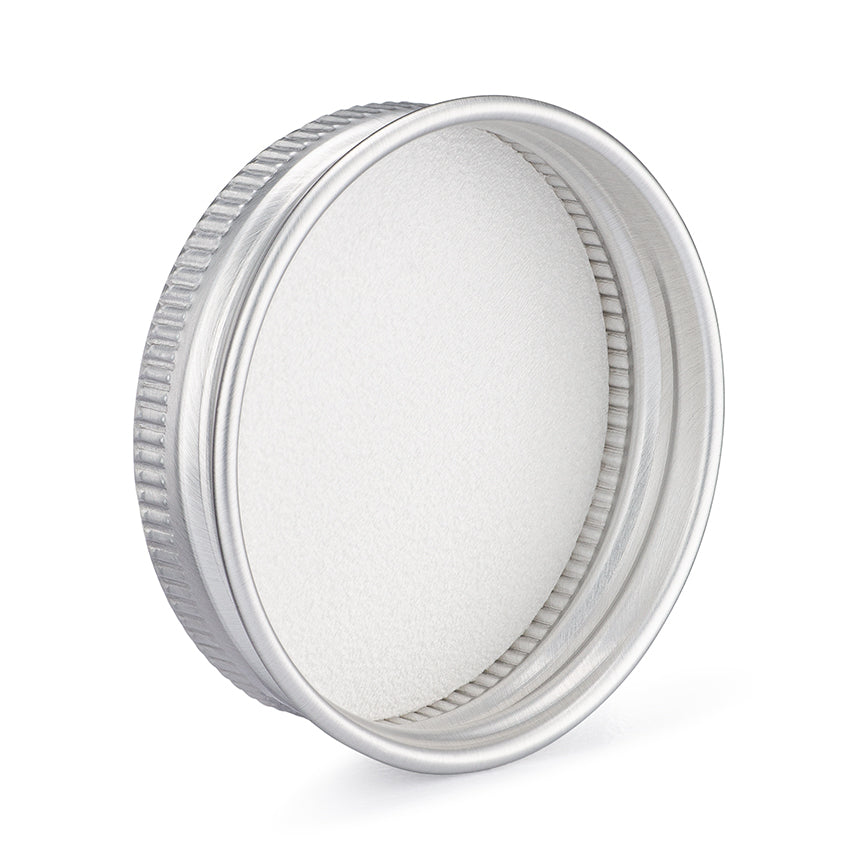 7 ml Glass Jars | Shoulderless & Screw Top For Concentrate | Silver Aluminum Cap | 250pc Carton
