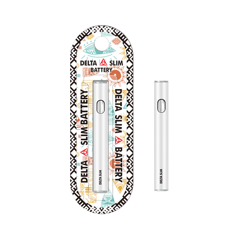 Delta Slim 510 Vaporizer Battery | Rechargeable | White