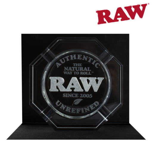 RAW Crystal Ashtray on Wooden Table