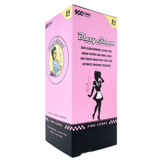 Blazy Susan Pre-Rolled Cones | 1 1/4 Size: 84mm/ 26mm | 900 Cone Case