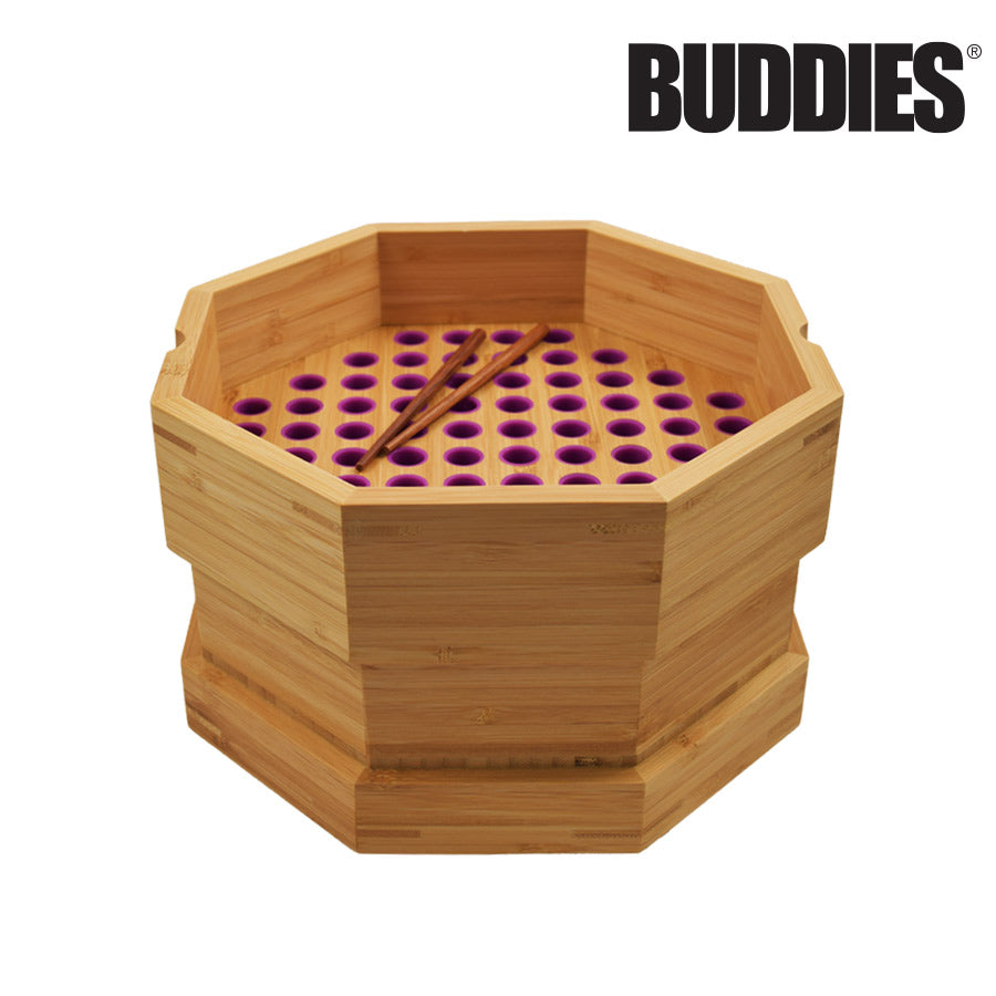 Buddies Bump Box Filler for 1 1/4 Size Pre Rolled Cones | Fills 76 Cones Simultaneously