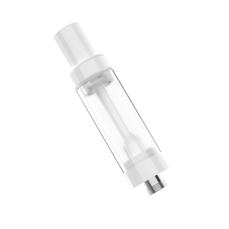 EVOLV 2.0ml Full Ceramic Core/ Glass Body Press-on Vaporizer Cartridge | White (HC Compliant) | 100 Pack
