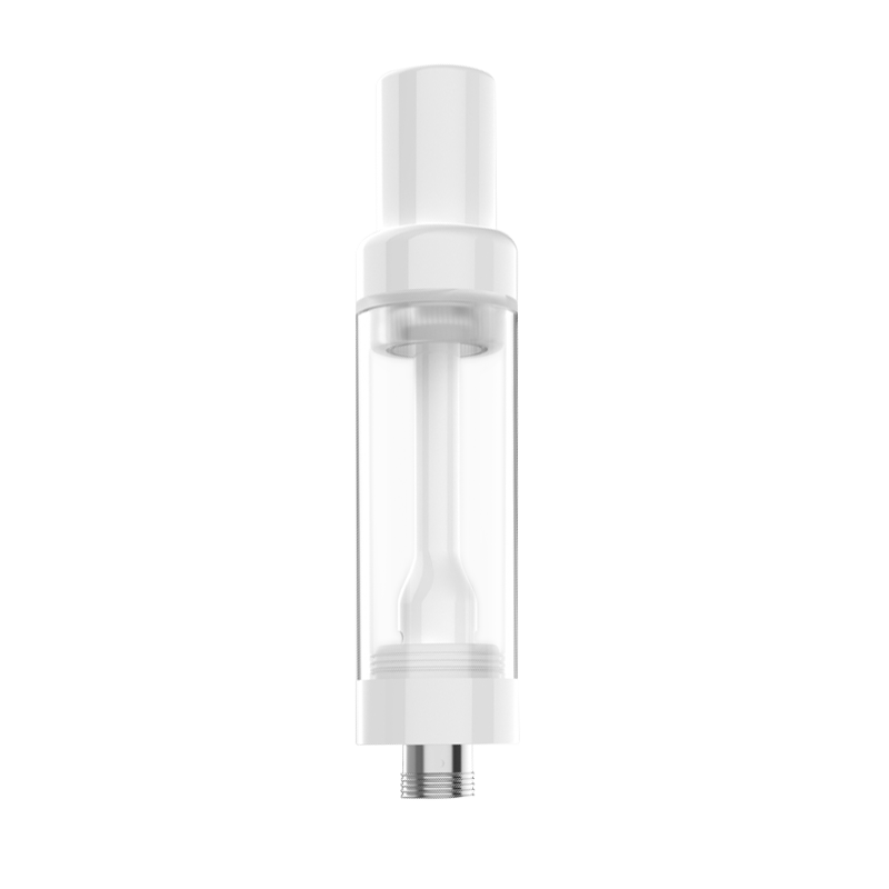 EVOLV 2.0ml Full Ceramic Core/ Glass Body Press-on Vaporizer Cartridge | White (HC Compliant) | 100 Pack