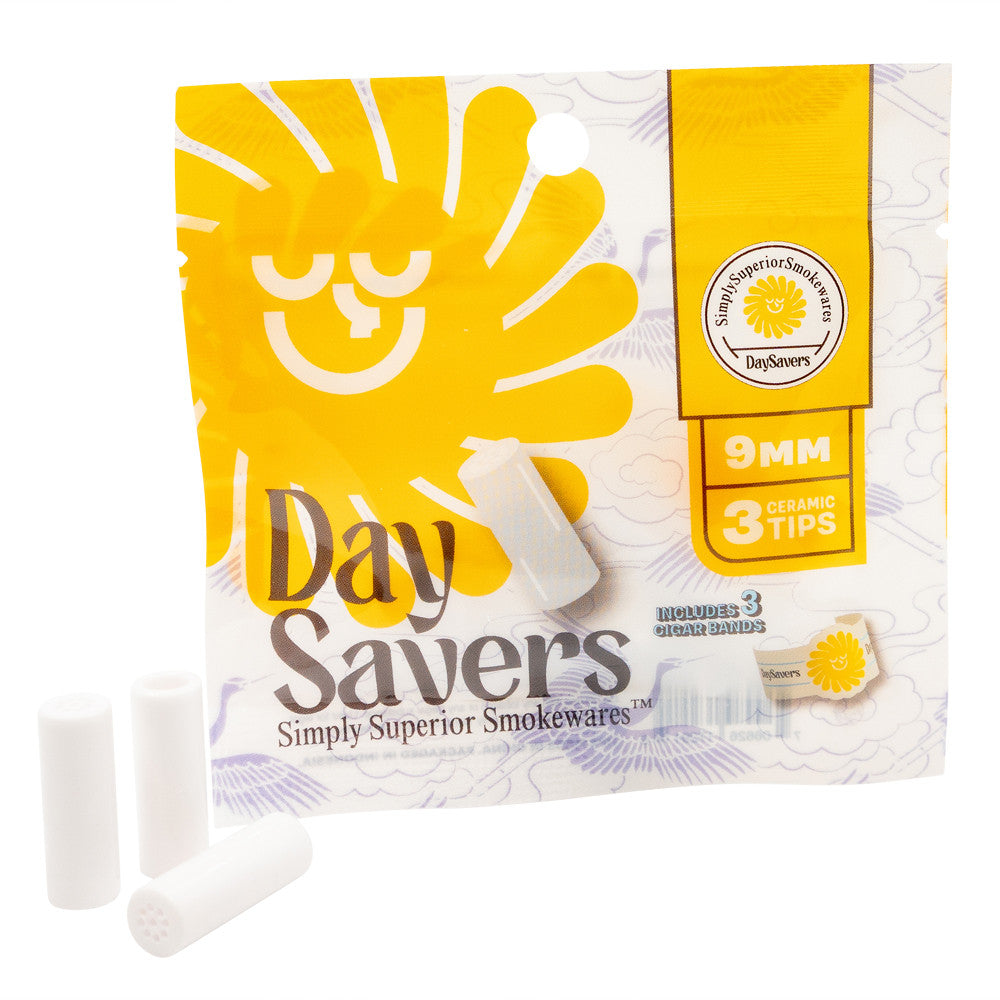 DaySavers | Ceramic Filter Tips with Ceramicool Technology | 9mm | 20 Pack Box