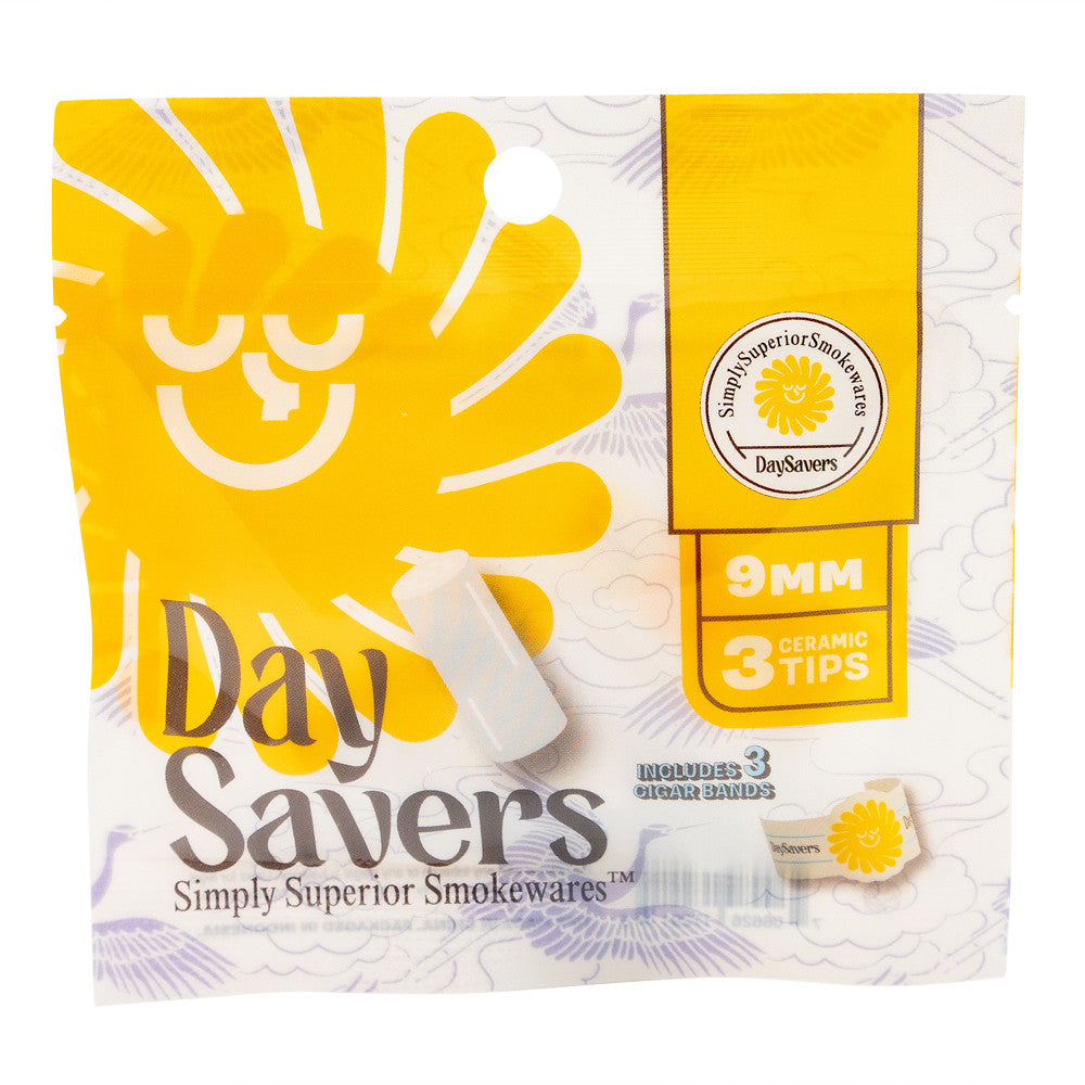 DaySavers | Ceramic Filter Tips with Ceramicool Technology | 9mm | 20 Pack Box