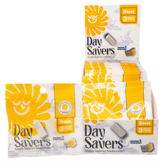 DaySavers | Ceramic Filter Tips with Ceramicool Technology | 9mm | 20 Pack Box
