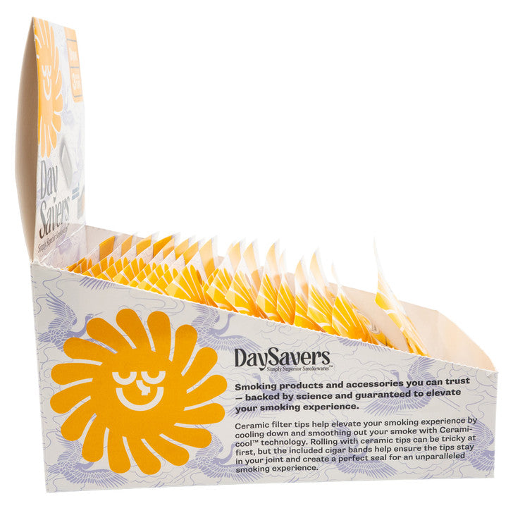 DaySavers | Ceramic Filter Tips with Ceramicool Technology | 9mm | 20 Pack Box